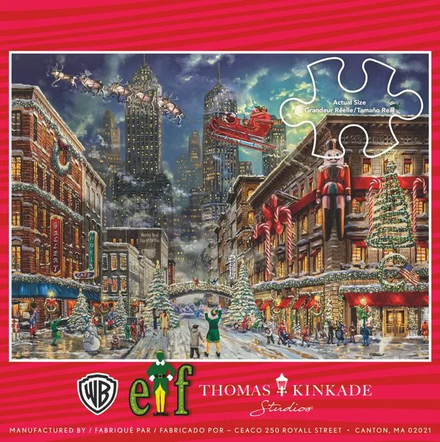 ceaco-thomas-kinkade-elf-v2-100-teile-puzzle-weihnachten image 1