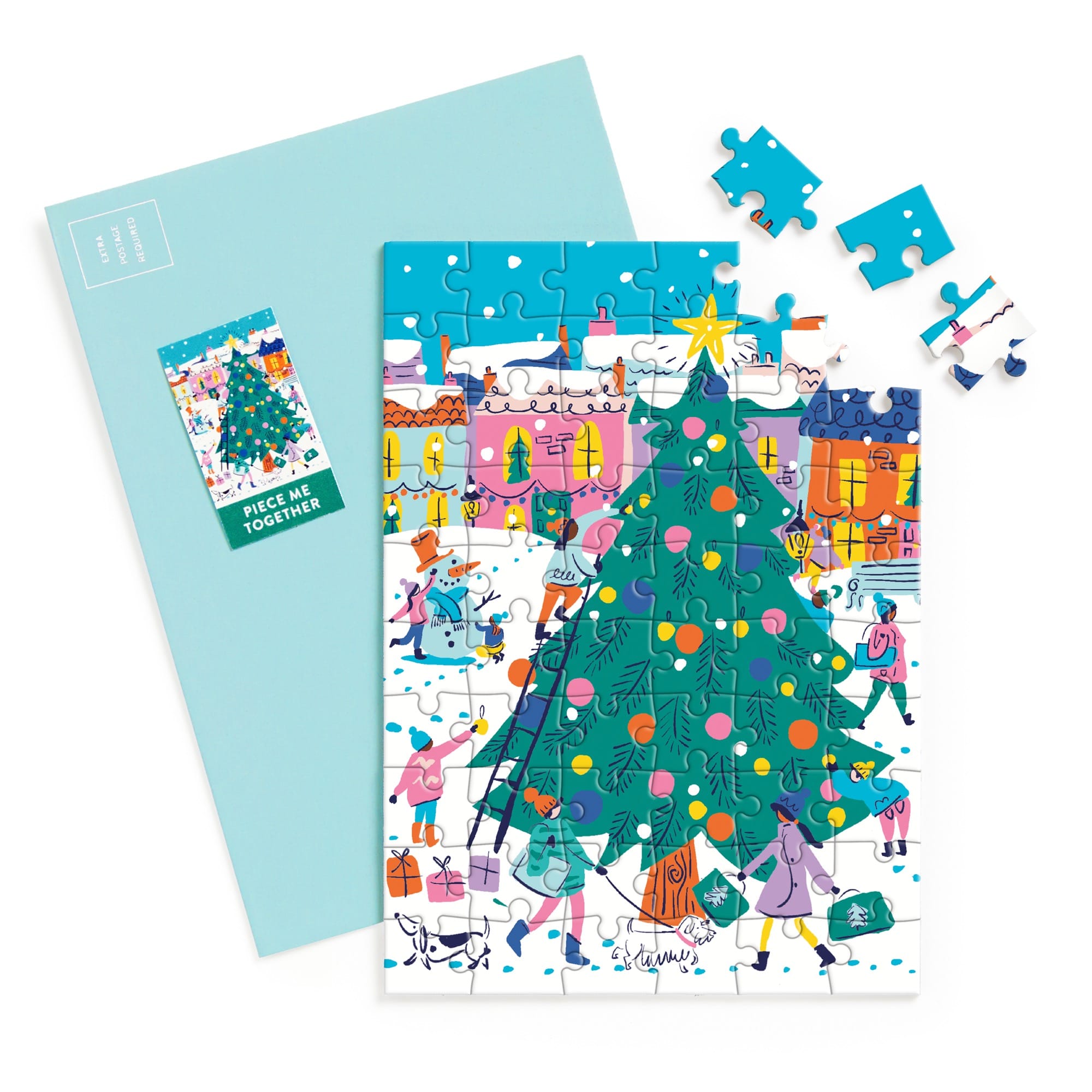 galison-merry-bright-gru-karten-puzzle-60-teile-weihnachten image 3