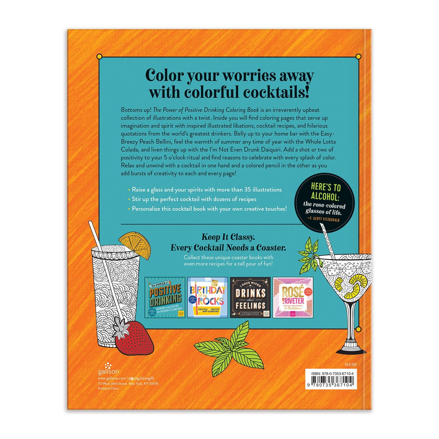 galison-power-of-positive-drinking-malbuch-cocktails image 2