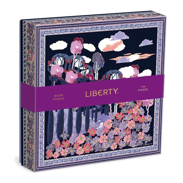 galison-liberty-bianca-144-teile-holzpuzzle-floral image 1