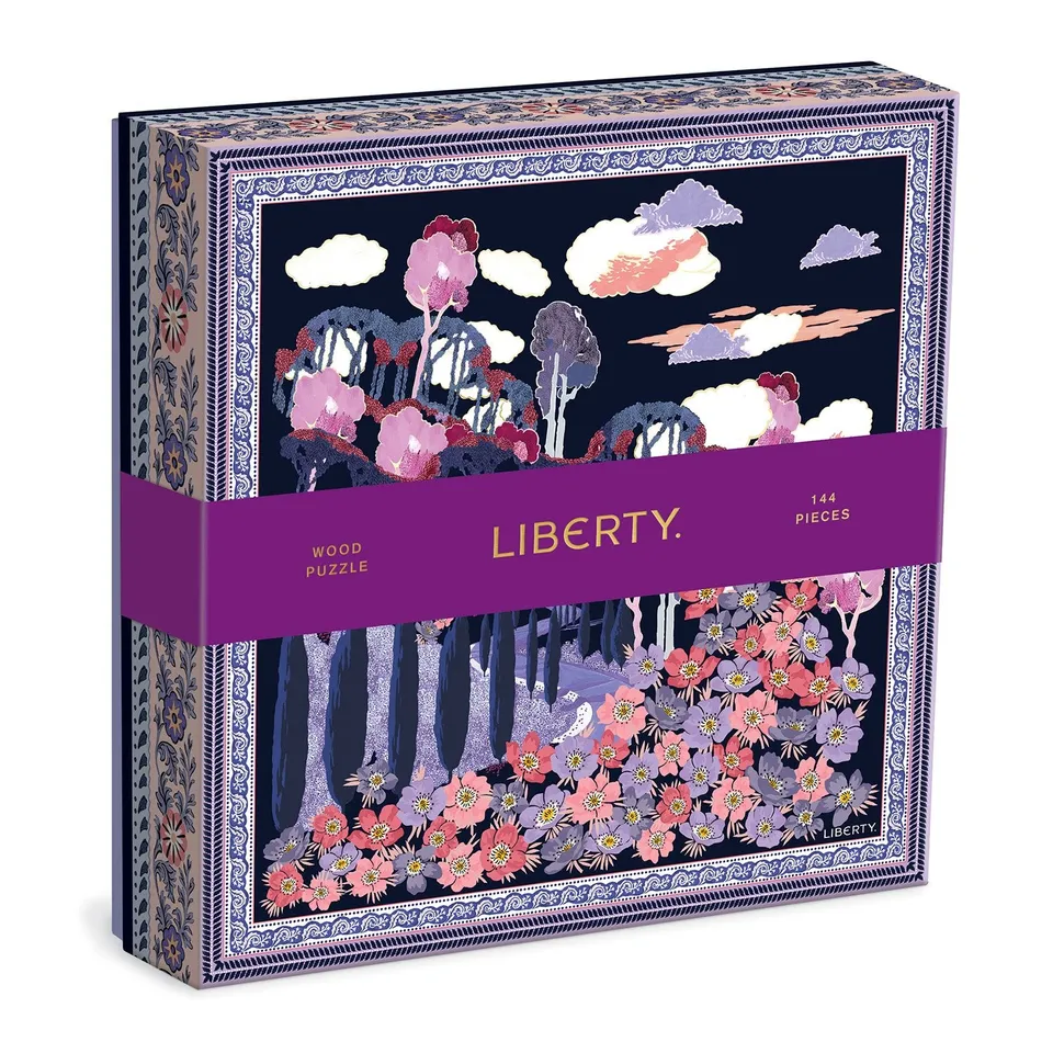 galison-liberty-bianca-144-teile-holzpuzzle-floral image 1