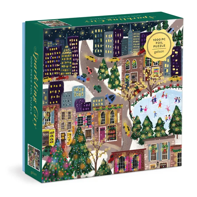 galison-sparkling-city-1000-teile-foil-puzzle-joy-laforme image 1