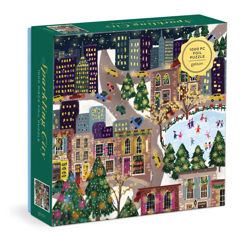 galison-sparkling-city-1000-teile-foil-puzzle-joy-laforme image 1