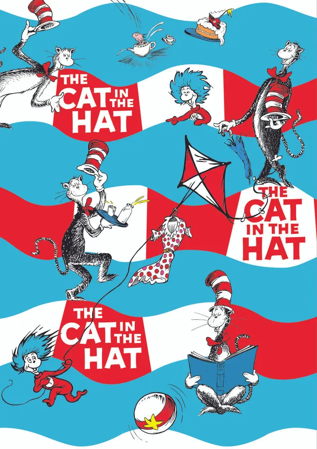 buffalo-games-cat-in-the-hat-stripes-puzzle-300-teile-large-piece image 1