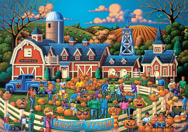 buffalo-games-eric-dowdle-harvest-festival-puzzle-300-gro-teile image 1