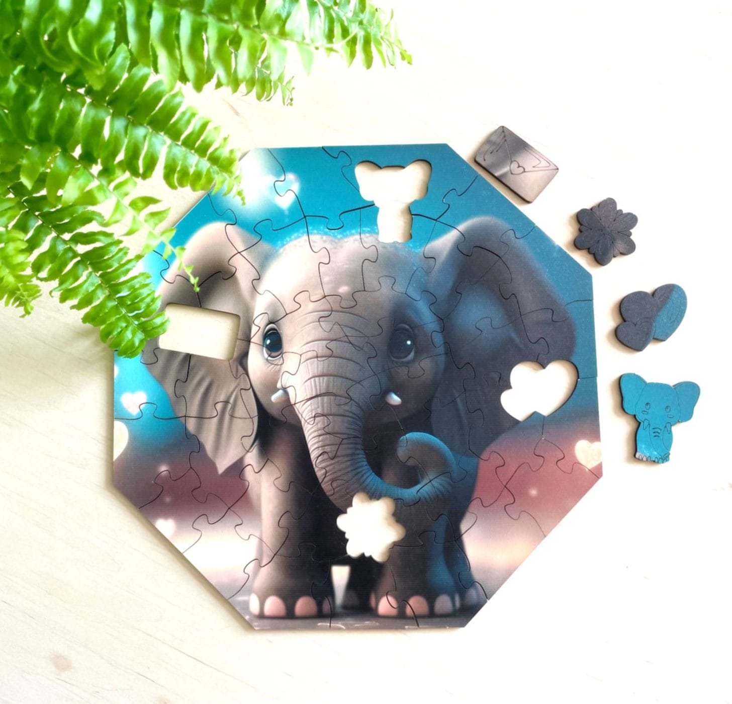 milliwood-hi-i-m-little-elefant-ellie-holzpuzzle-46-teile-f-r-kinder image 3
