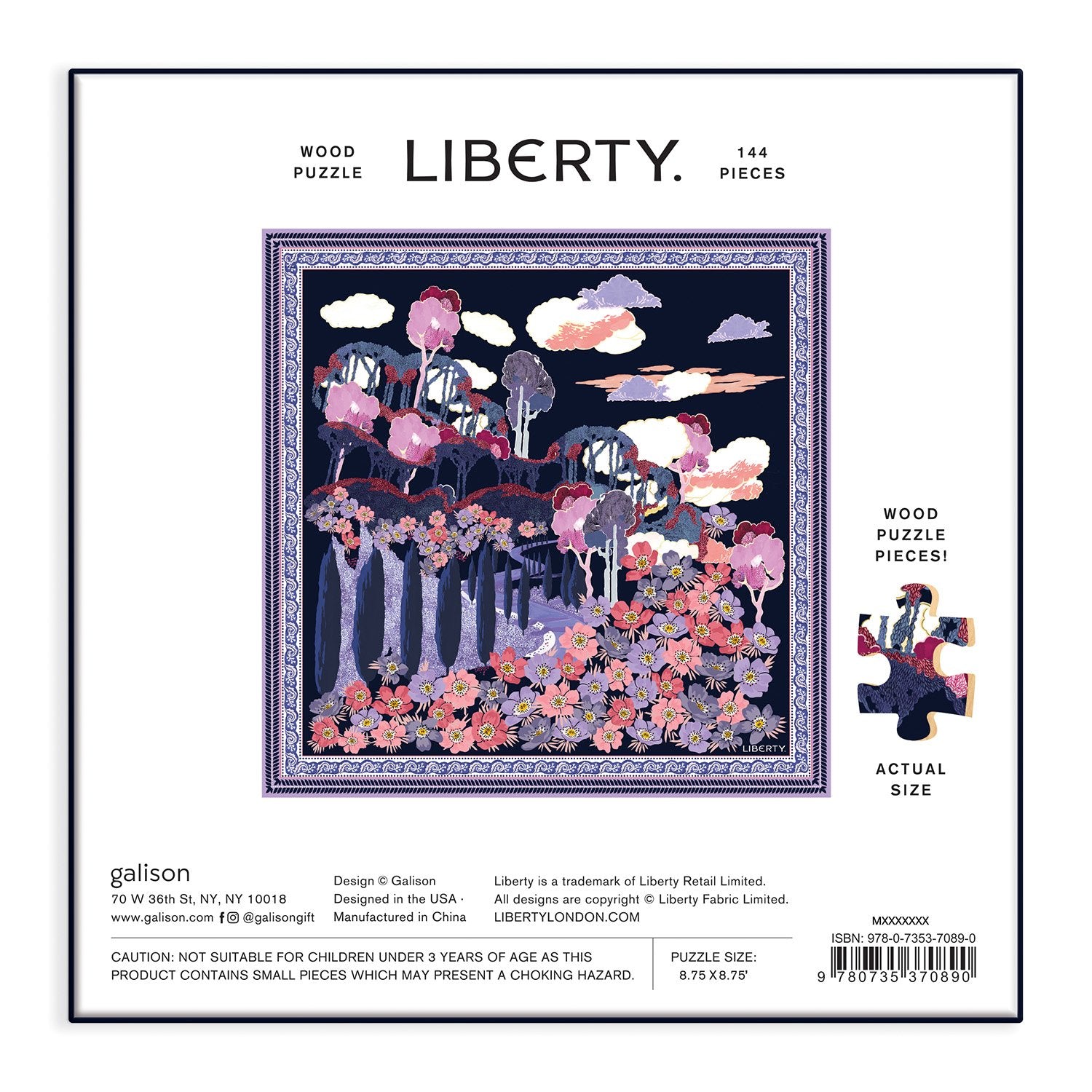 galison-liberty-bianca-144-teile-holzpuzzle-floral image 7