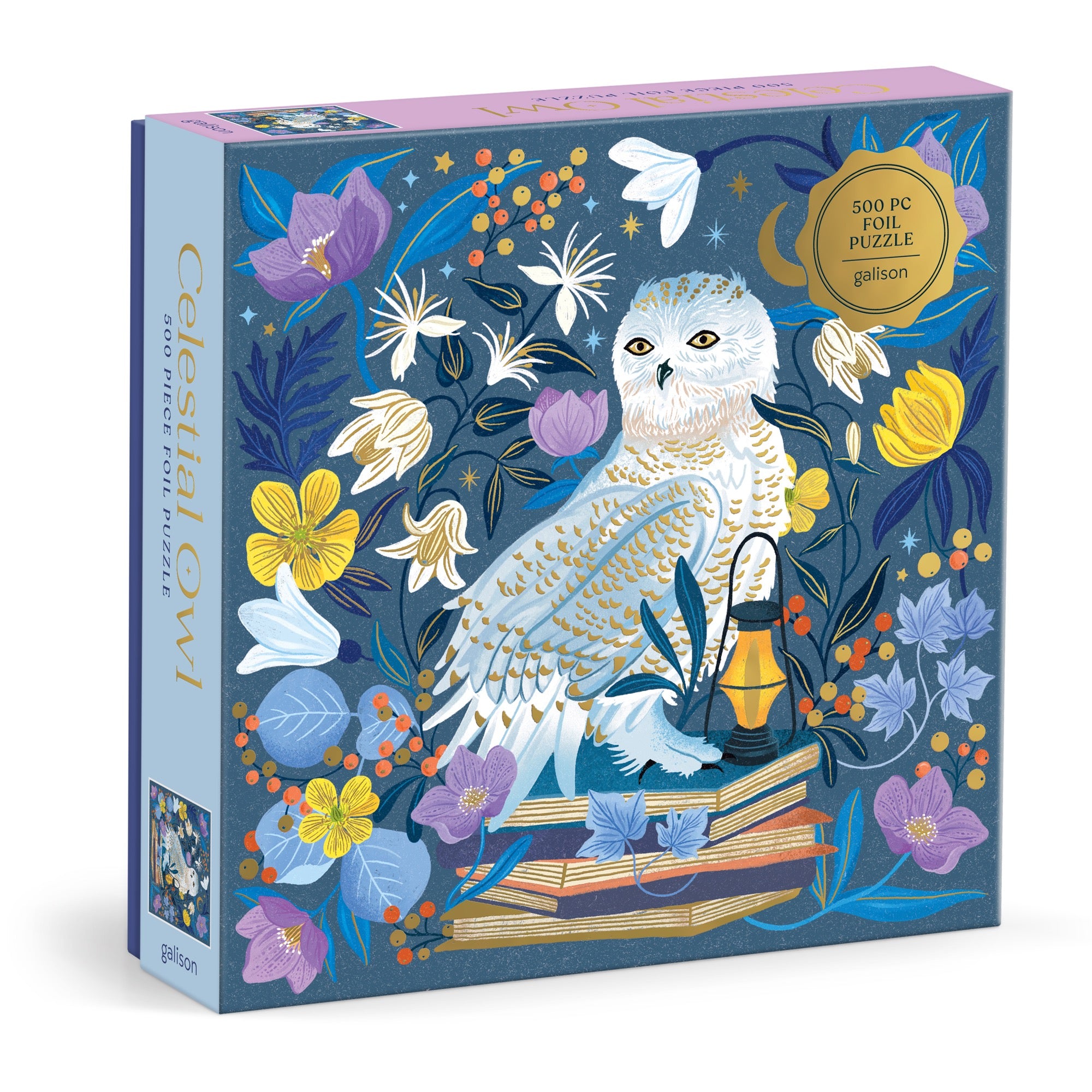 galison-celestial-owl-500-teile-puzzle-folie-eule image 1