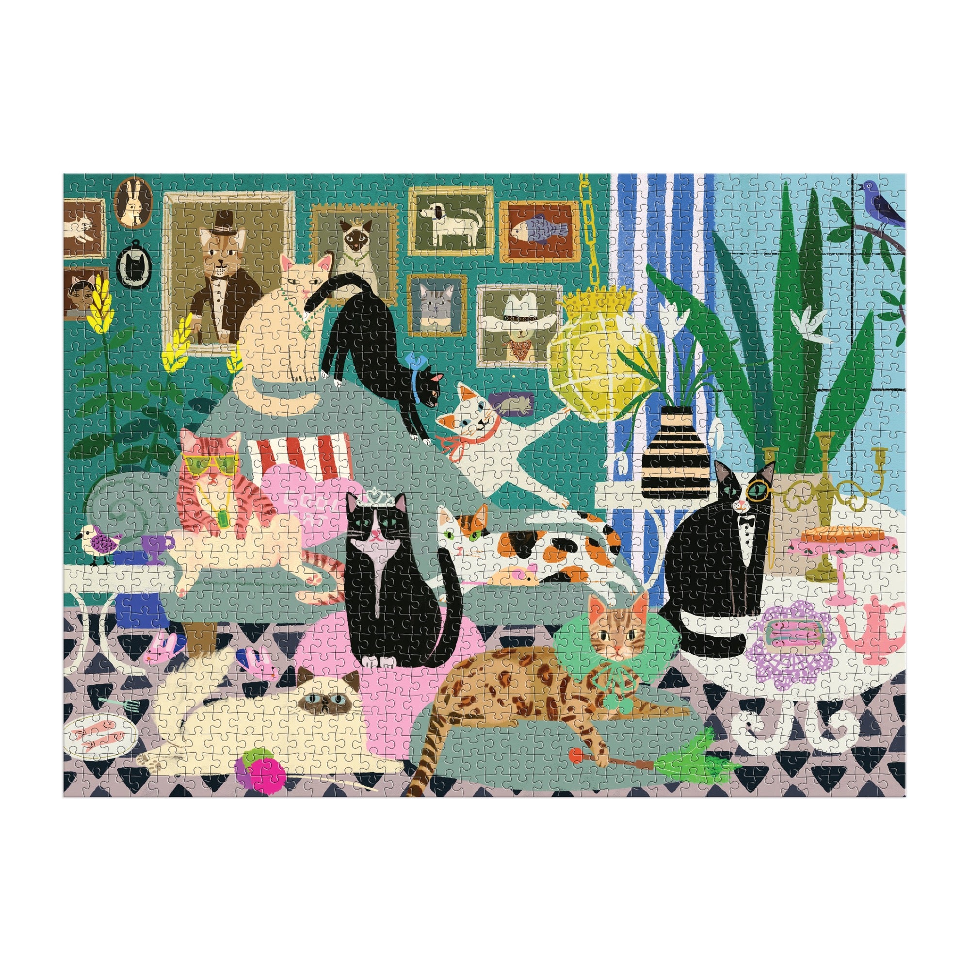 galison-glamour-cats-1000-teile-puzzle-katzenmotiv image 3