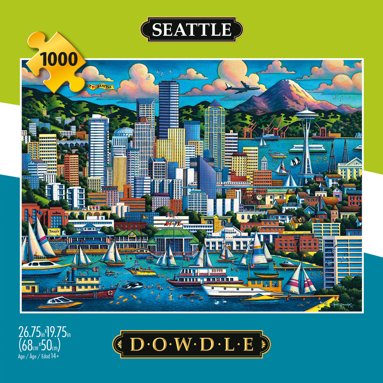 buffalo-games-eric-dowdle-seattle-puzzle-1000-teile-skyline image 3