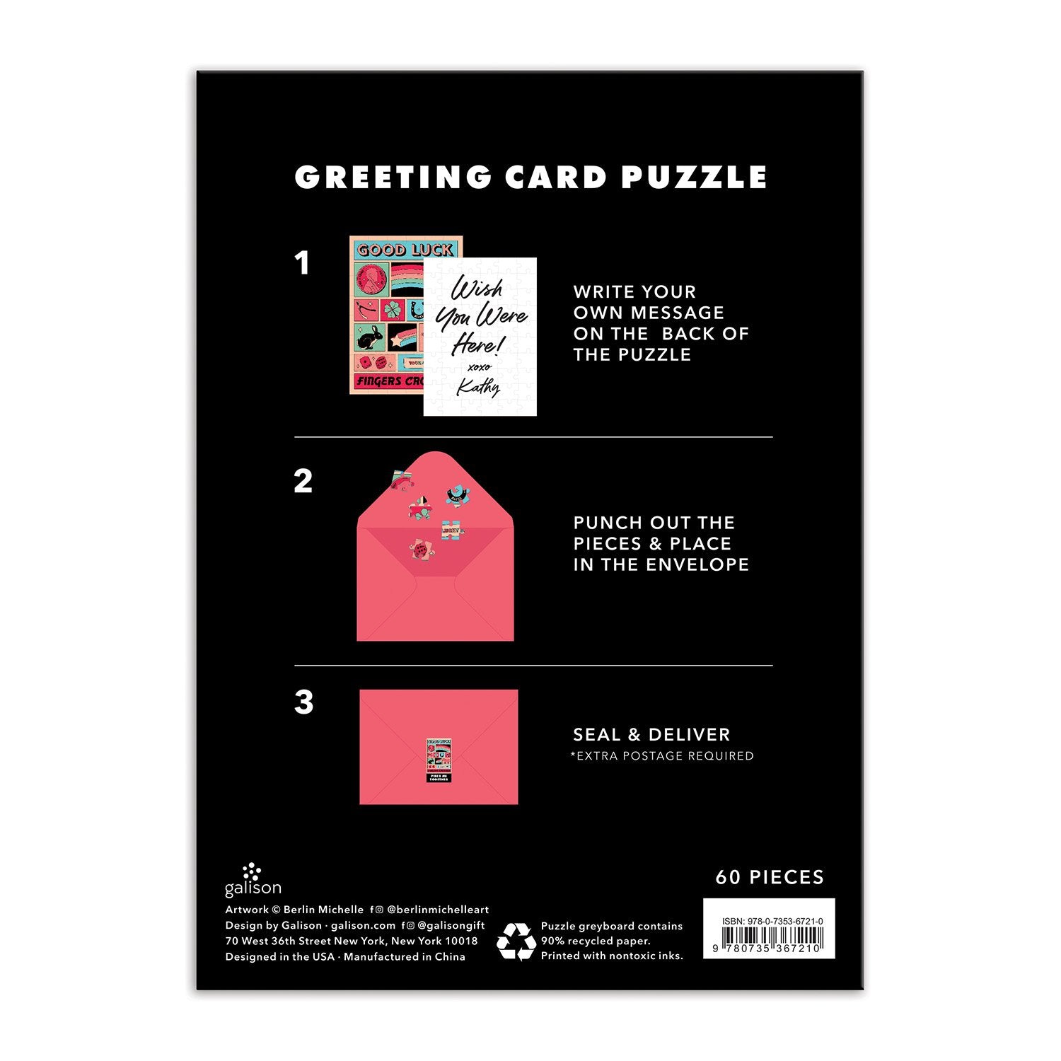 galison-good-luck-greeting-card-puzzle-60-teile-grusskarte-mit-umschlag image 3
