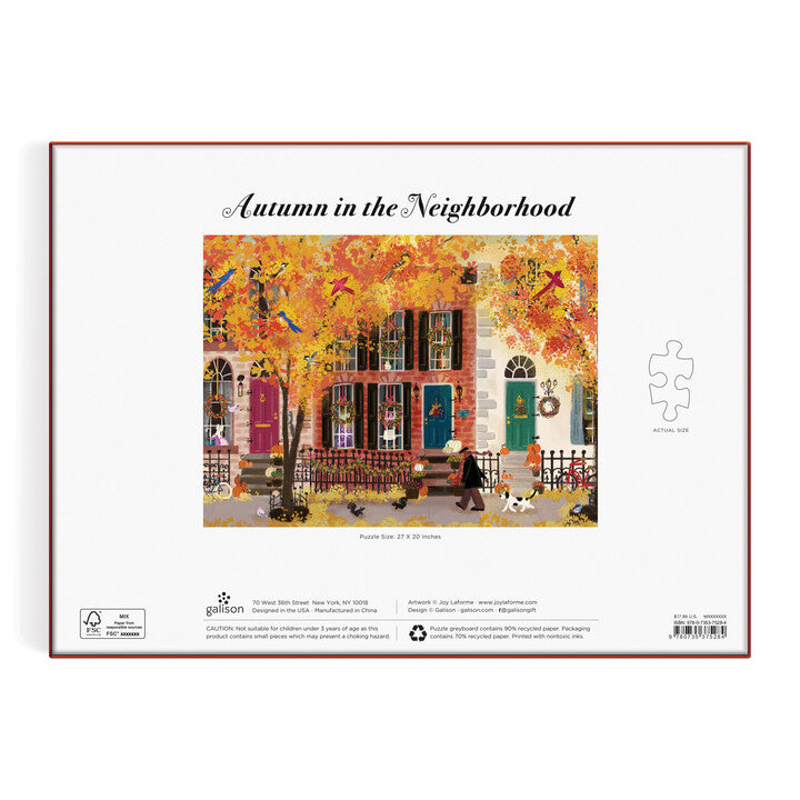 galison-autumn-in-the-neighborhood-1000-teile-puzzle-herbst image 5