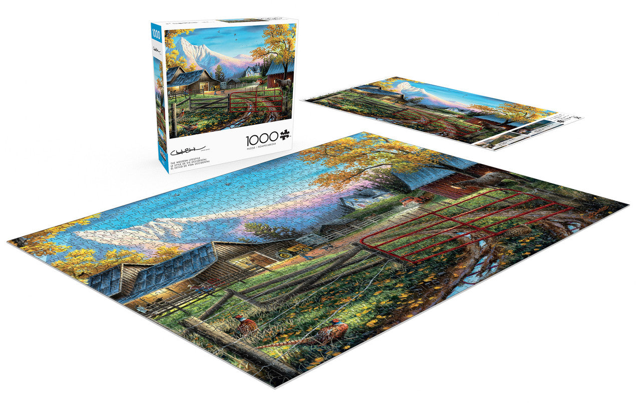 buffalo-games-country-life-the-western-lifestyle-puzzle-1000-teile-farm image 3
