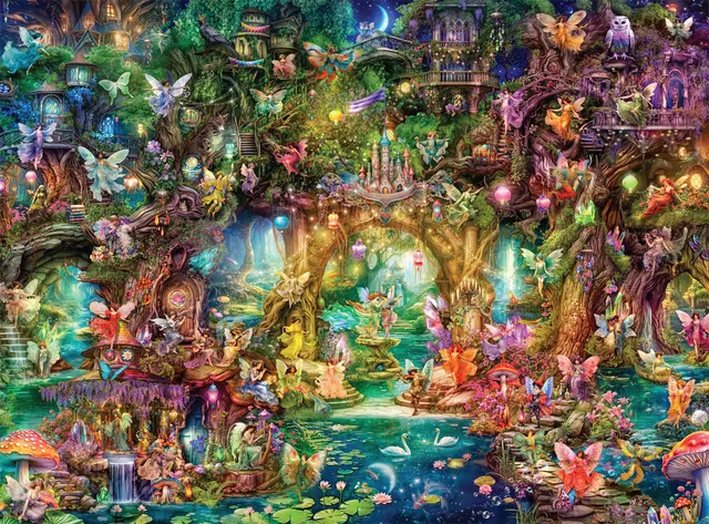 buffalo-games-butterfly-ball-puzzle-1000-teile-fantasy-feen image 1