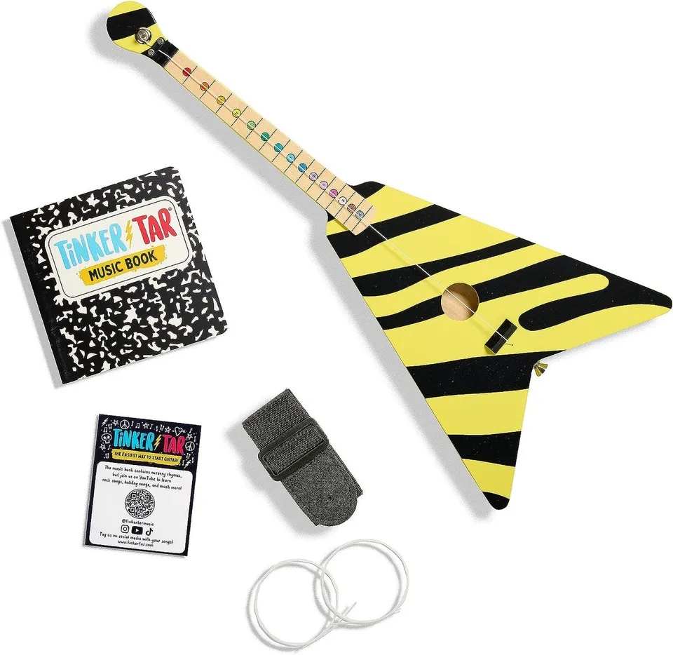 buffalo-games-tinkertar-flying-v-gitarre-kinder-1-saitig image 1