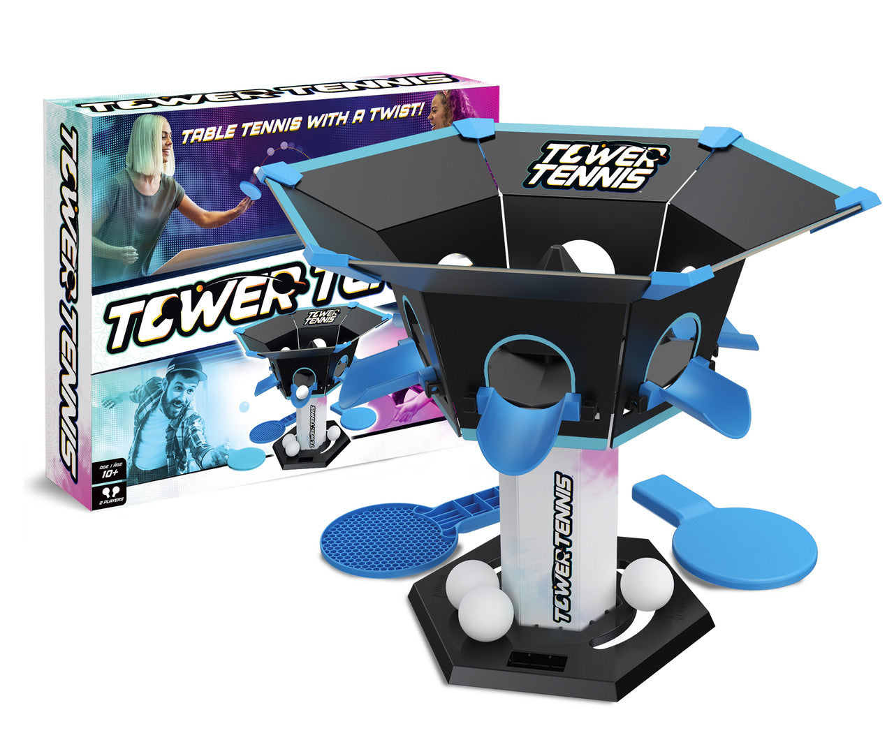 buffalo-games-tower-tennis-spiel-2-spieler-mit-turm image 4