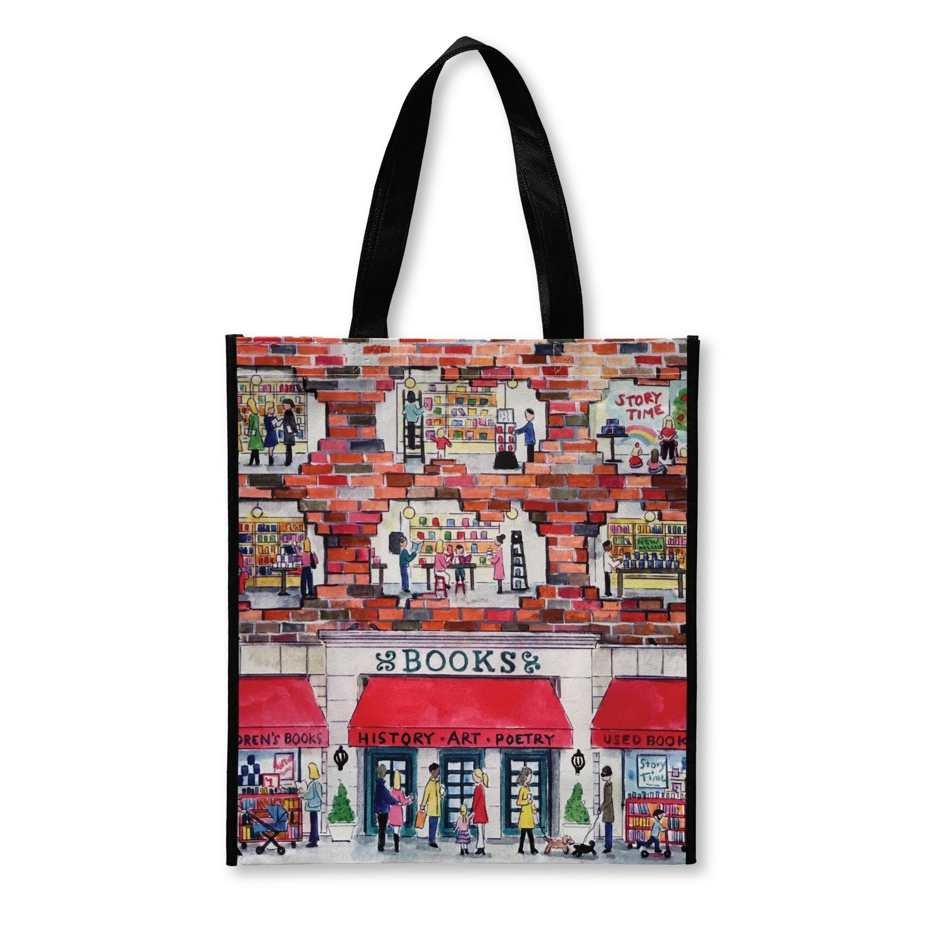 galison-michael-storrings-bookstore-einkaufstasche-stoff image 1