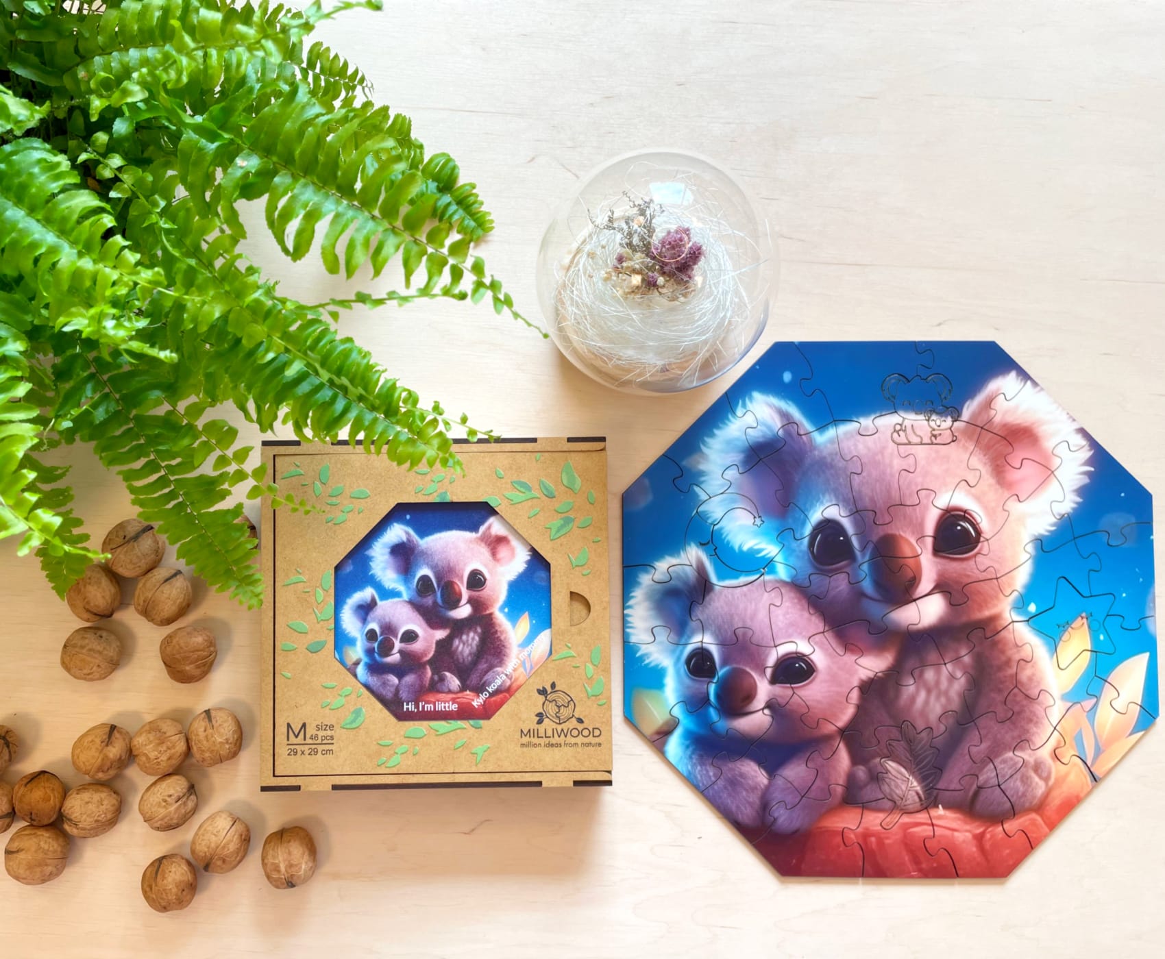 milliwood-hi-i-m-little-holzpuzzle-kylo-koala-mit-mama-kinder image 4