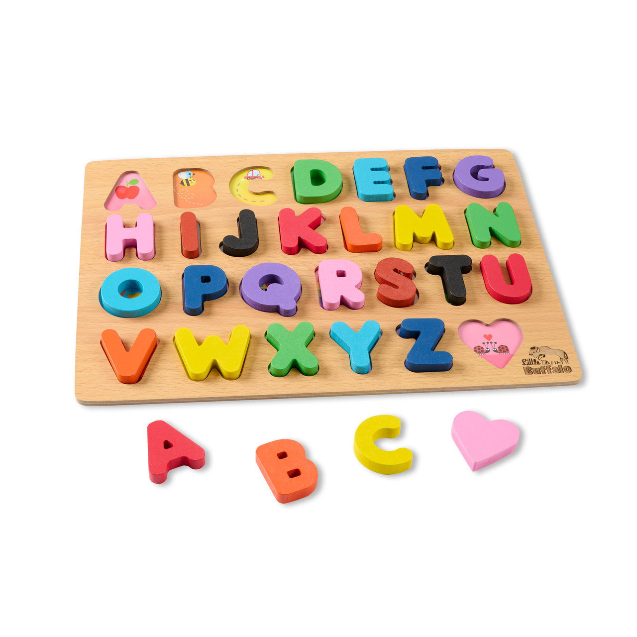 buffalo-games-little-buffalo-4er-holzpuzzle-kinder-buchstaben-zahlen image 7
