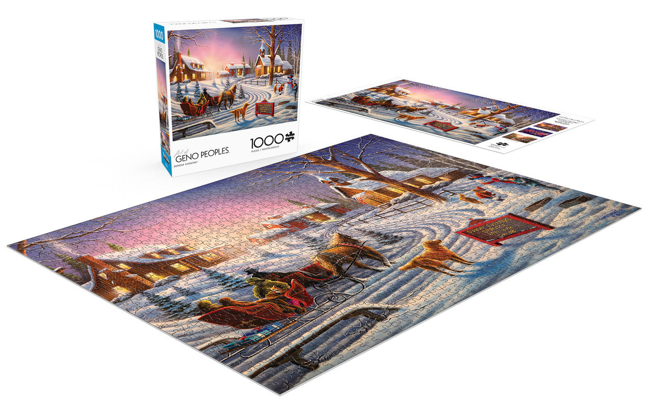 buffalo-games-sunday-evening-1000-teile-puzzle-winterdorf image 4