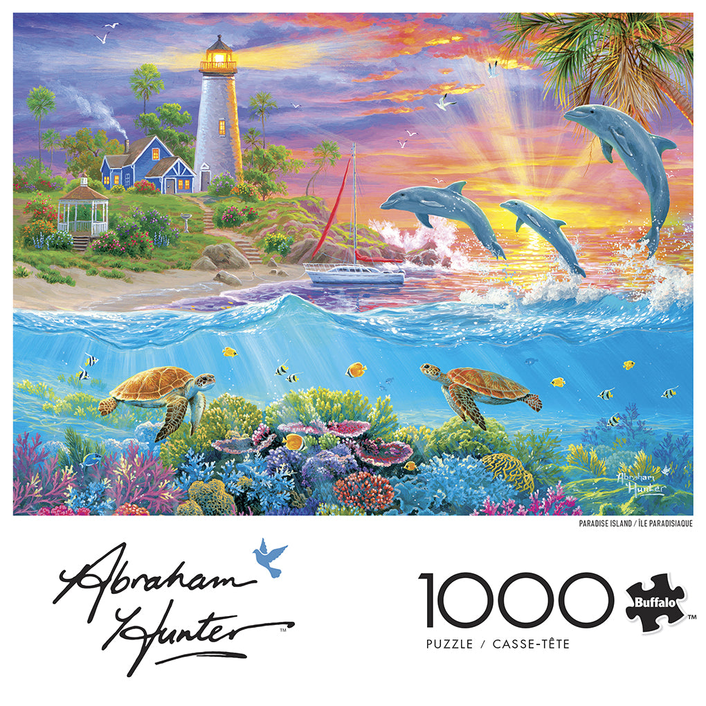 buffalo-games-hunter-paradise-island-puzzle-1000-teile-insel image 1