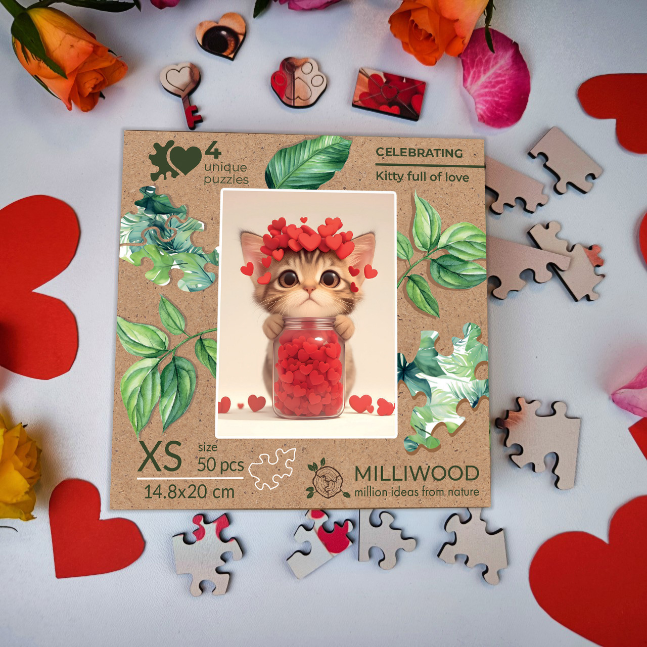 milliwood-celebrating-k-tzchen-holzpuzzle-50-teile-liebe image 4