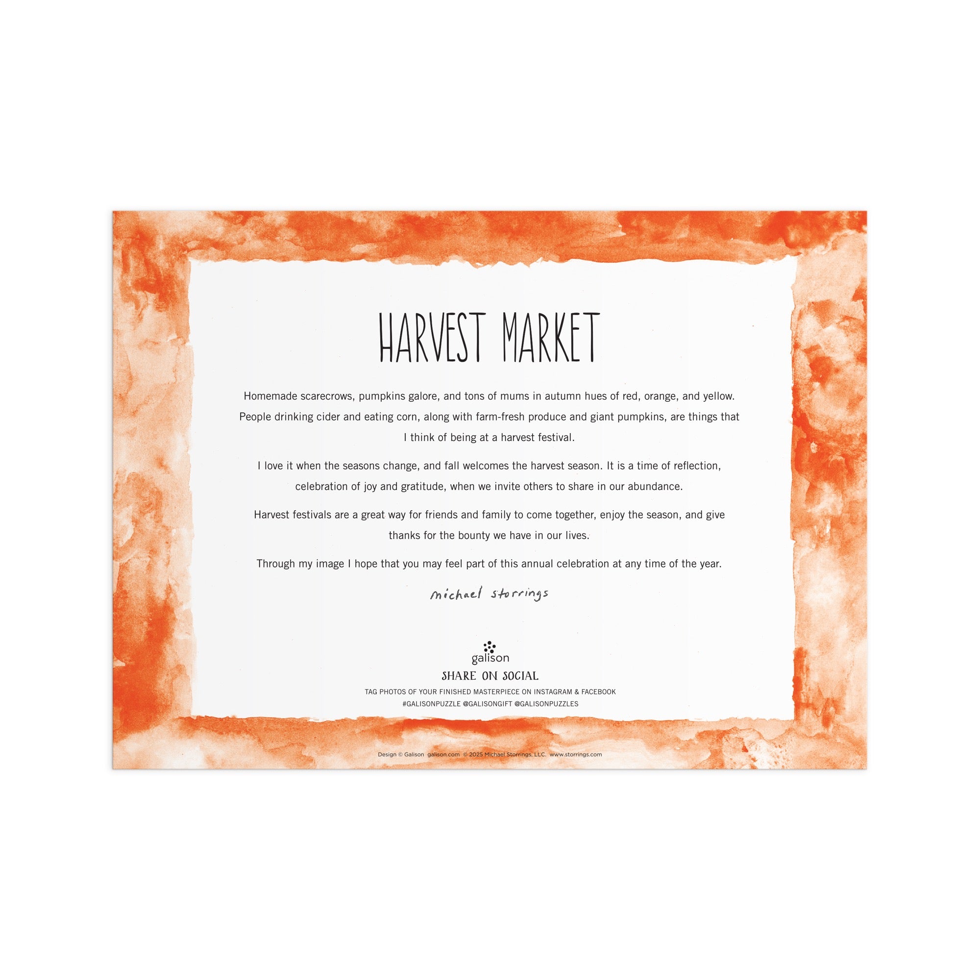 galison-michael-storrings-harvest-market-puzzle-1000-teile-herbst image 6