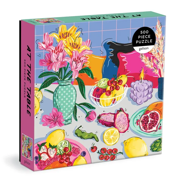 galison-at-the-table-500-teile-puzzle-blumen image 1
