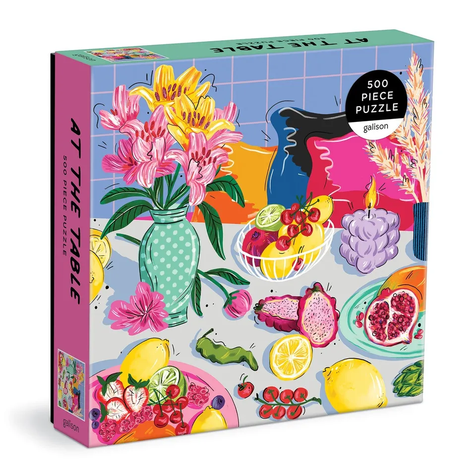 galison-at-the-table-500-teile-puzzle-blumen image 1