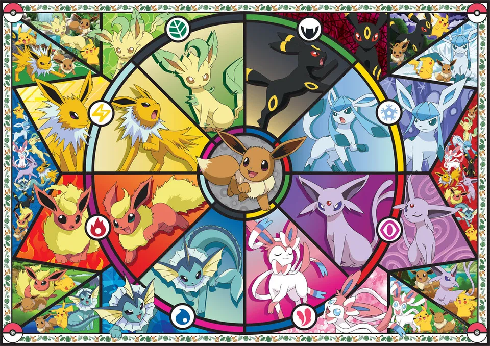 buffalo-games-pokemon-eevee-puzzle-500-teile-glasfenster image 1