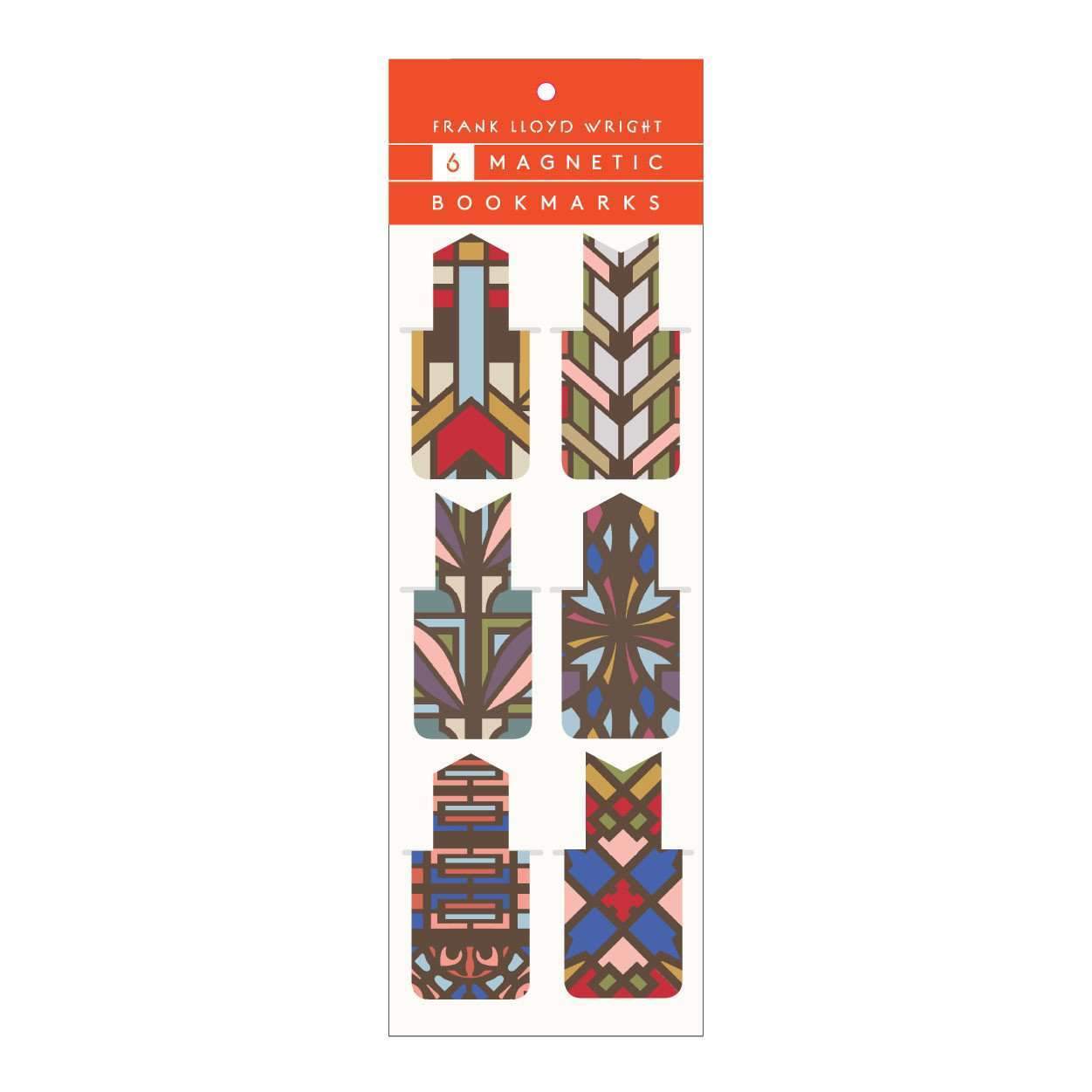galison-frank-lloyd-wright-magnetlesezeichen-6er-set image 1