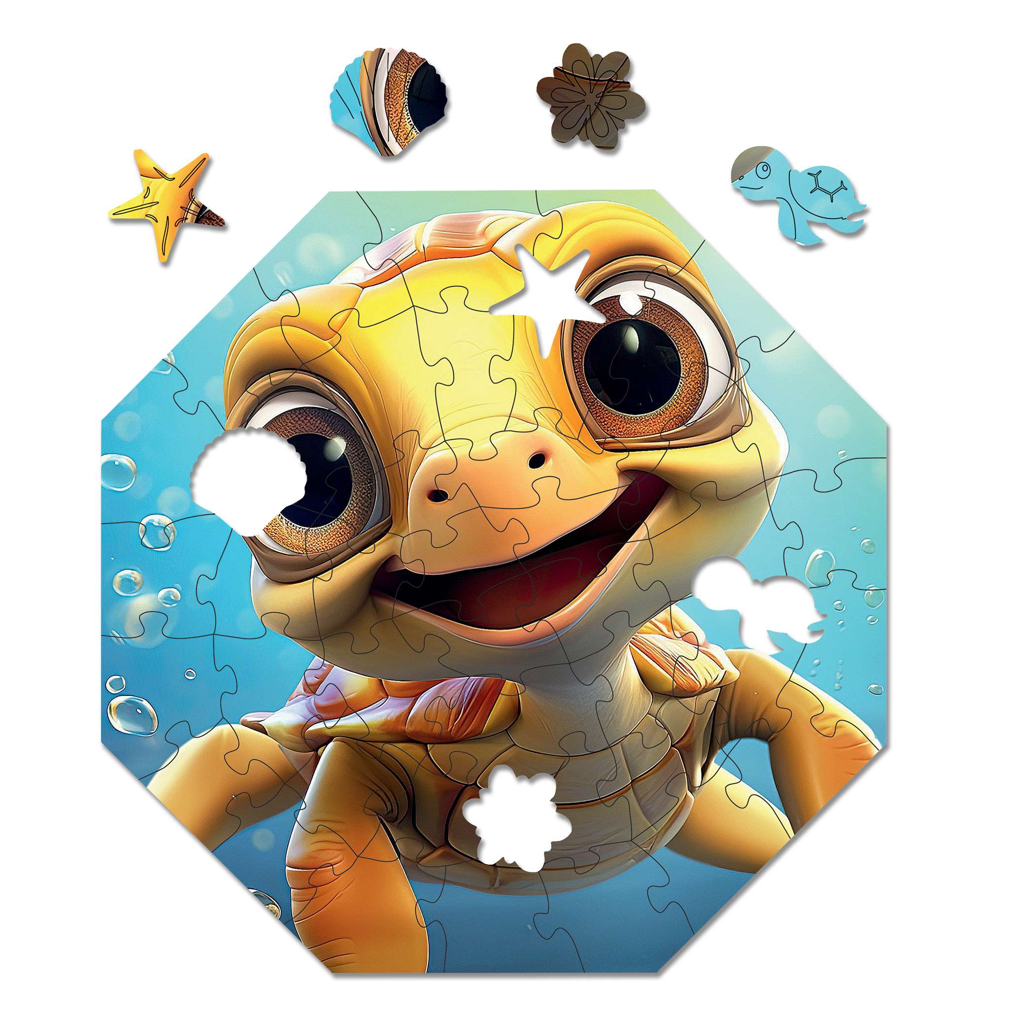 milliwood-hi-i-m-little-theo-turtle-holzpuzzle-46-teile-kinder image 6