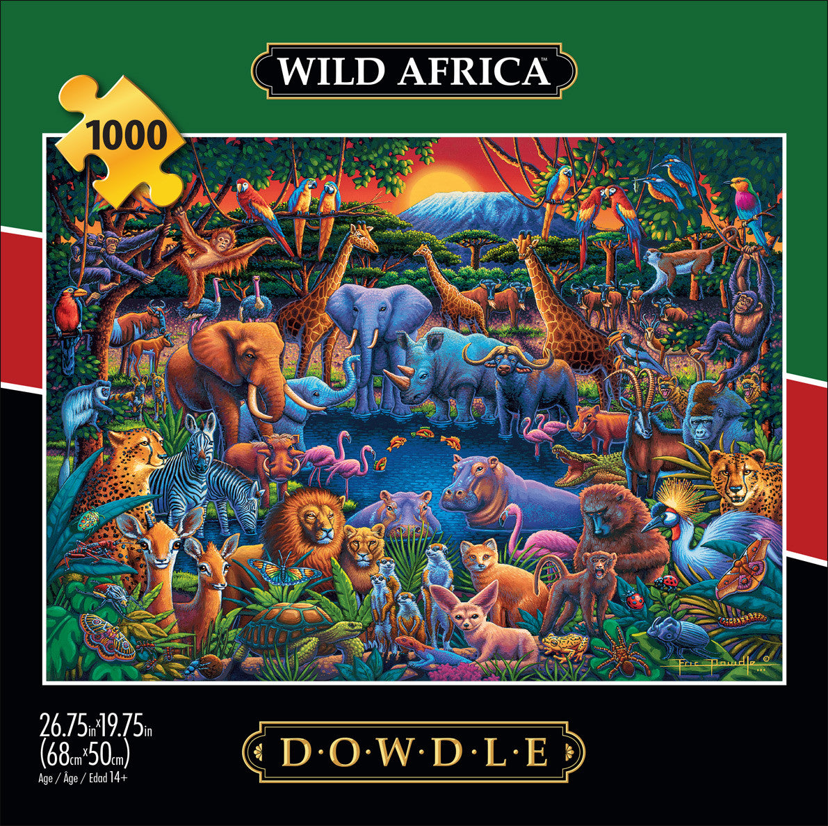 buffalo-games-eric-dowdle-wild-africa-puzzle-1000-teile-safari image 2
