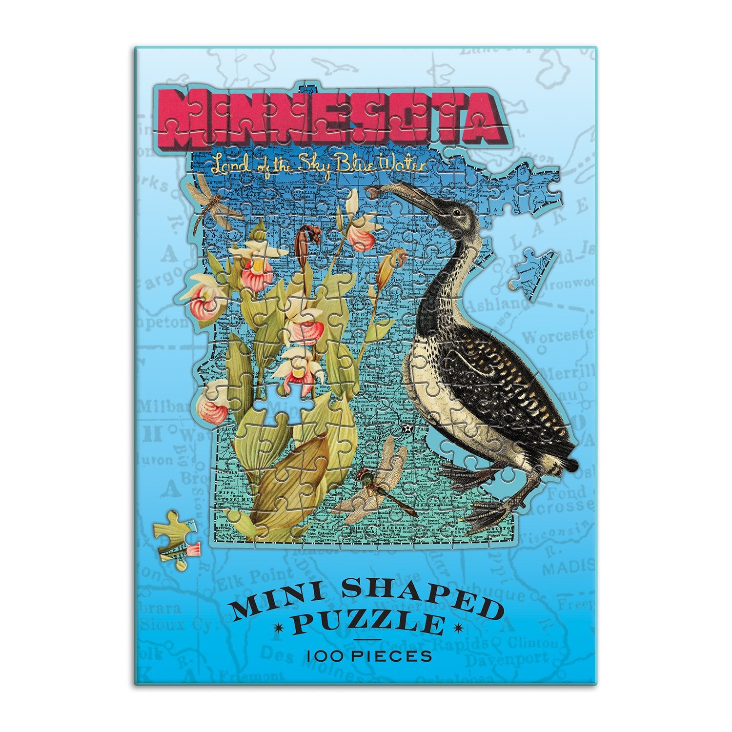 galison-wendy-gold-minnesota-mini-puzzle-100-teile-form image 2