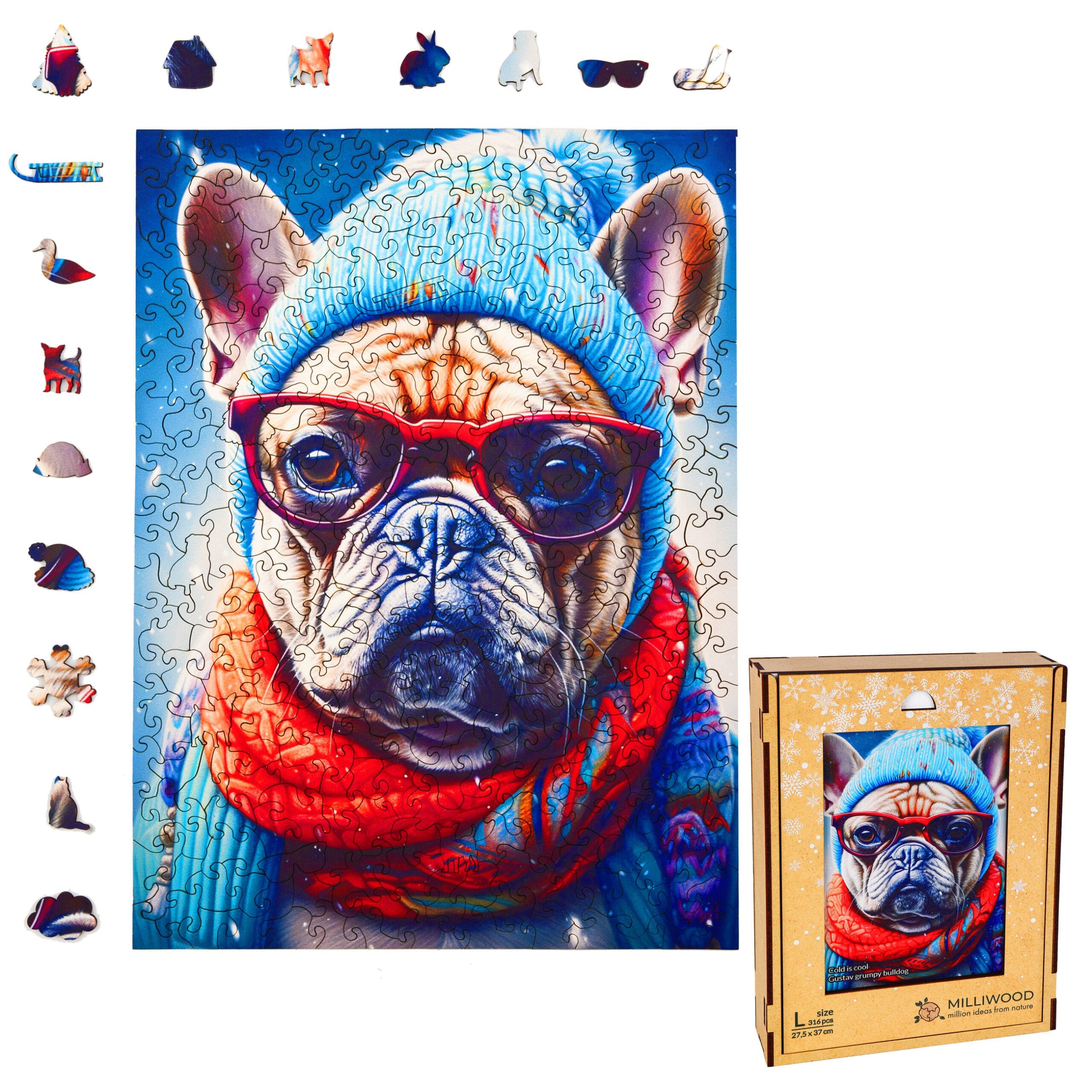 milliwood-cold-is-cool-buldog-gustaw-holzpuzzle-316-teile image 5