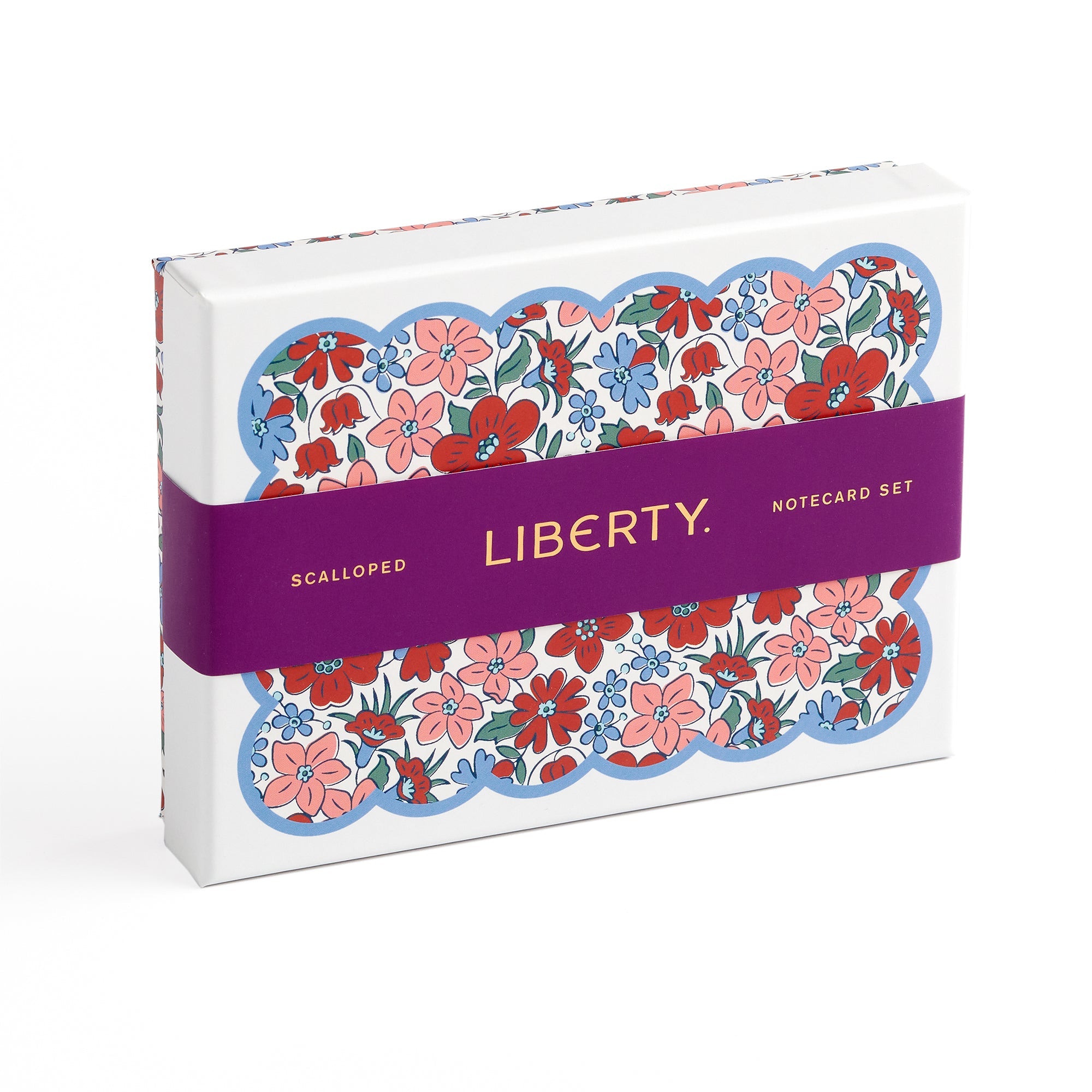 galison-liberty-scalloped-notecard-set-gruszkarten-8er-blumen image 2