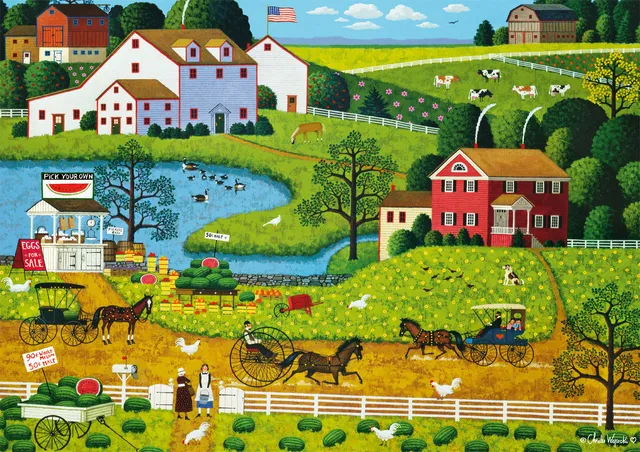 buffalo-games-jolly-hill-farms-wysocki-500-teile-puzzle-americana image 1