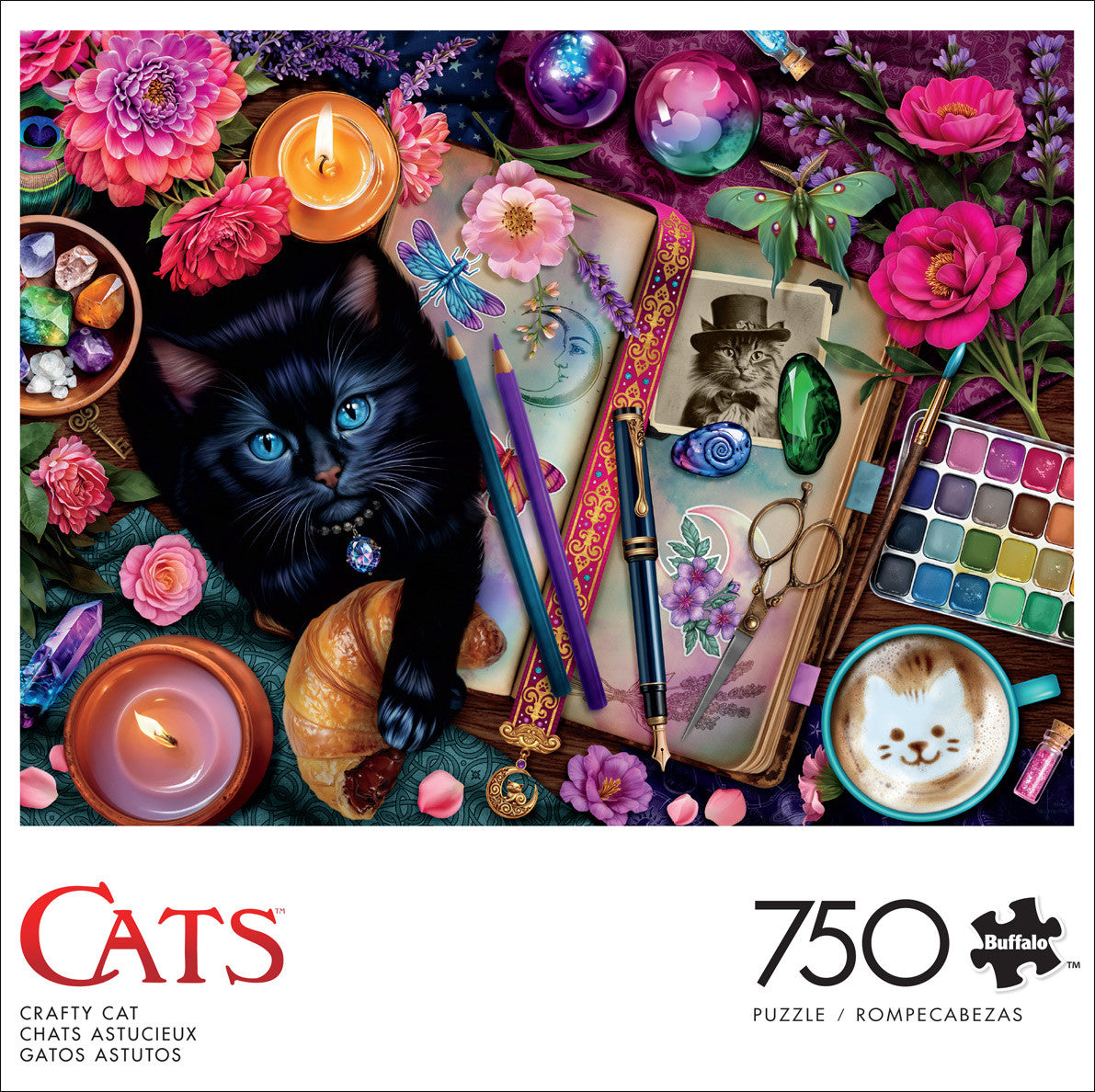buffalo-games-cats-crafty-cat-puzzle-750-teile-katze image 2