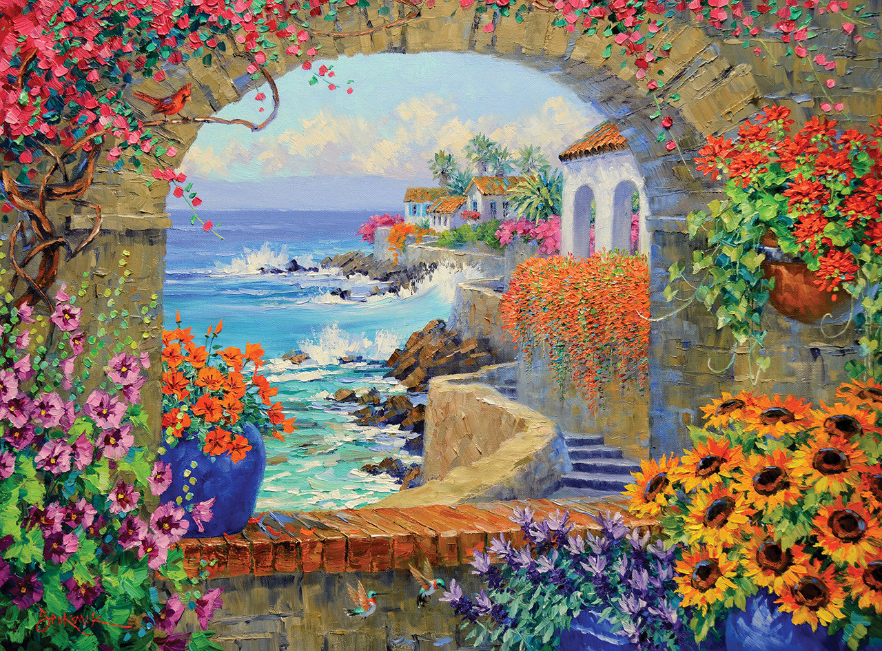 buffalo-games-gold-window-to-the-sea-puzzle-1000-teile-meerblick image 2