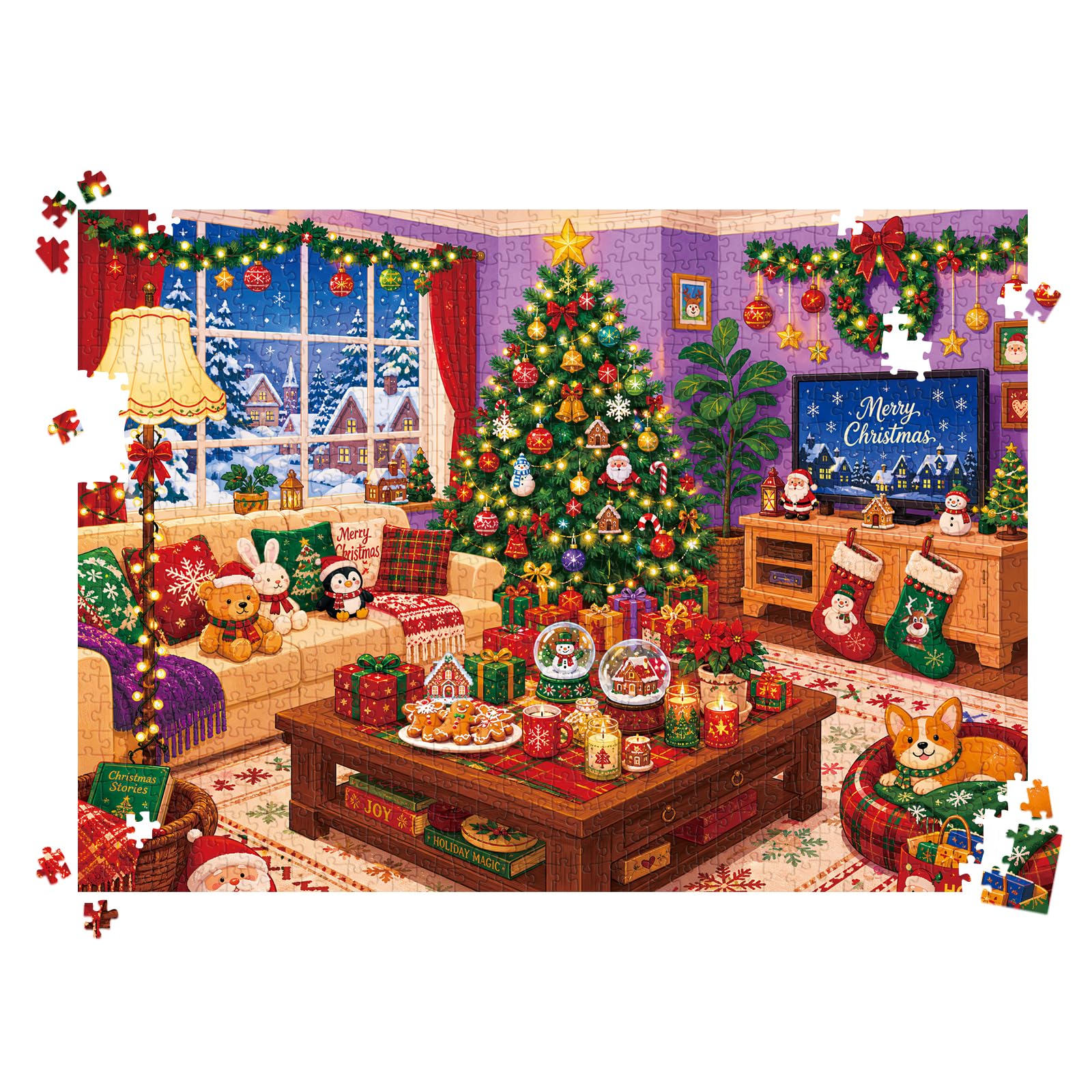huadada-gem-tliches-weihnachten-puzzle-1000-teile-70x50 image 8