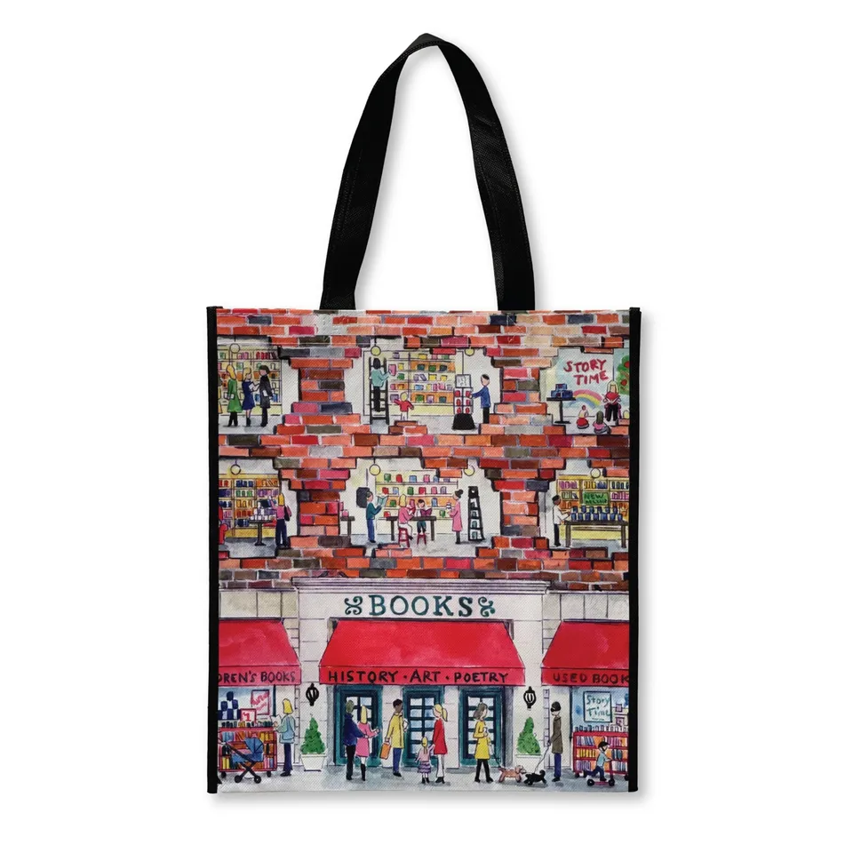 galison-michael-storrings-bookstore-einkaufstasche-stoff image 1