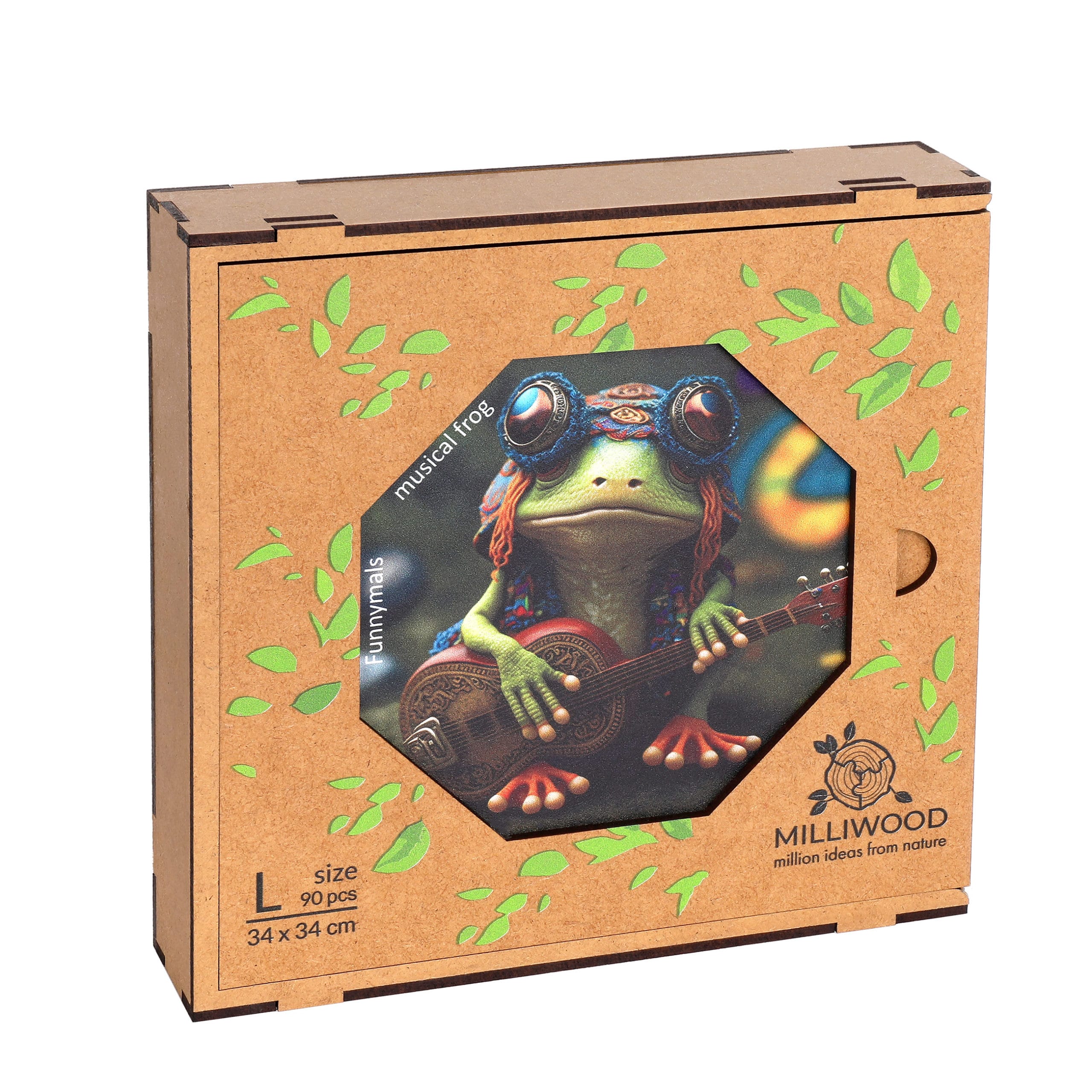 milliwood-funnymals-musical-frog-holzpuzzle-90-teile-in-box image 6