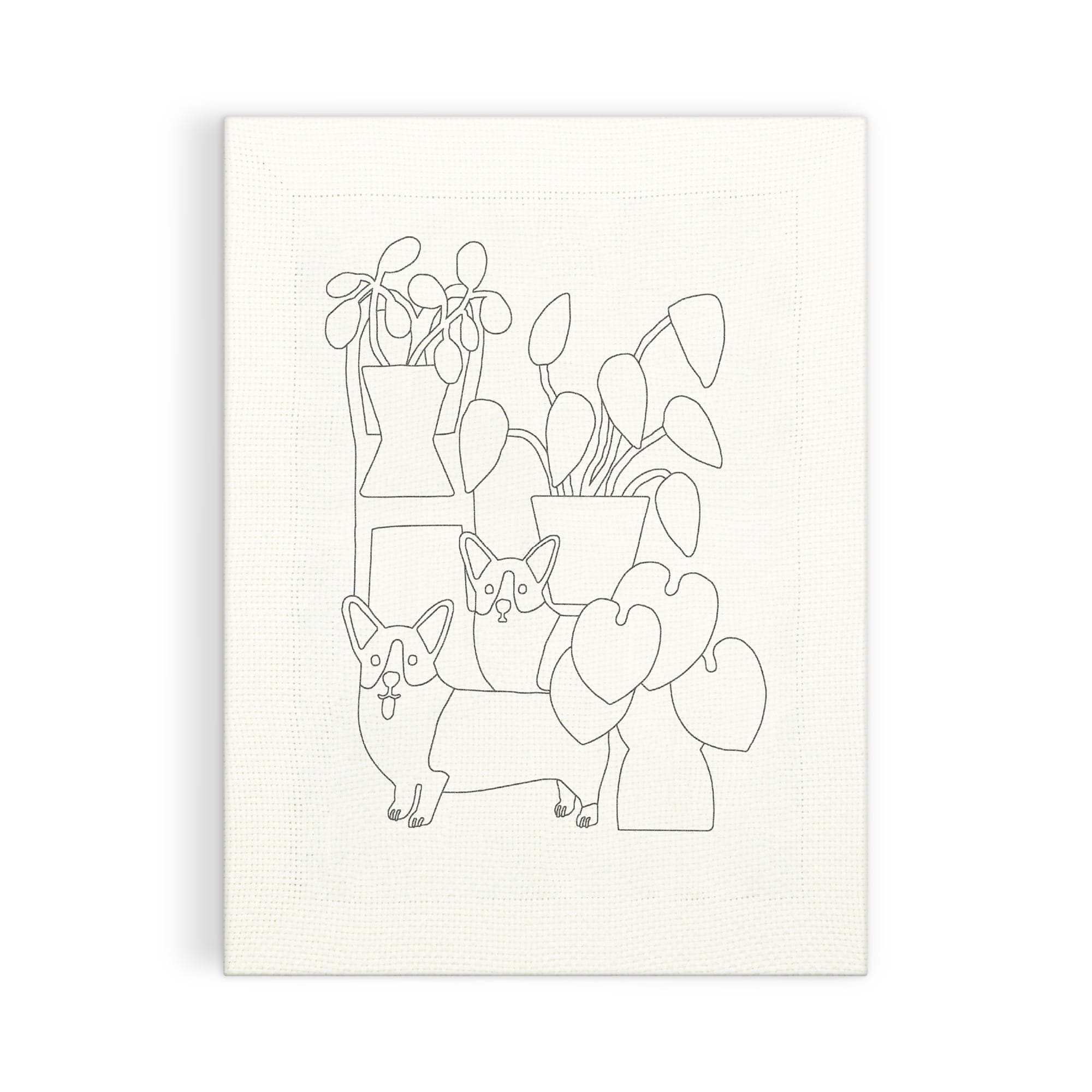 galison-corgi-friends-punch-needle-kit-sticken-9-farben image 3