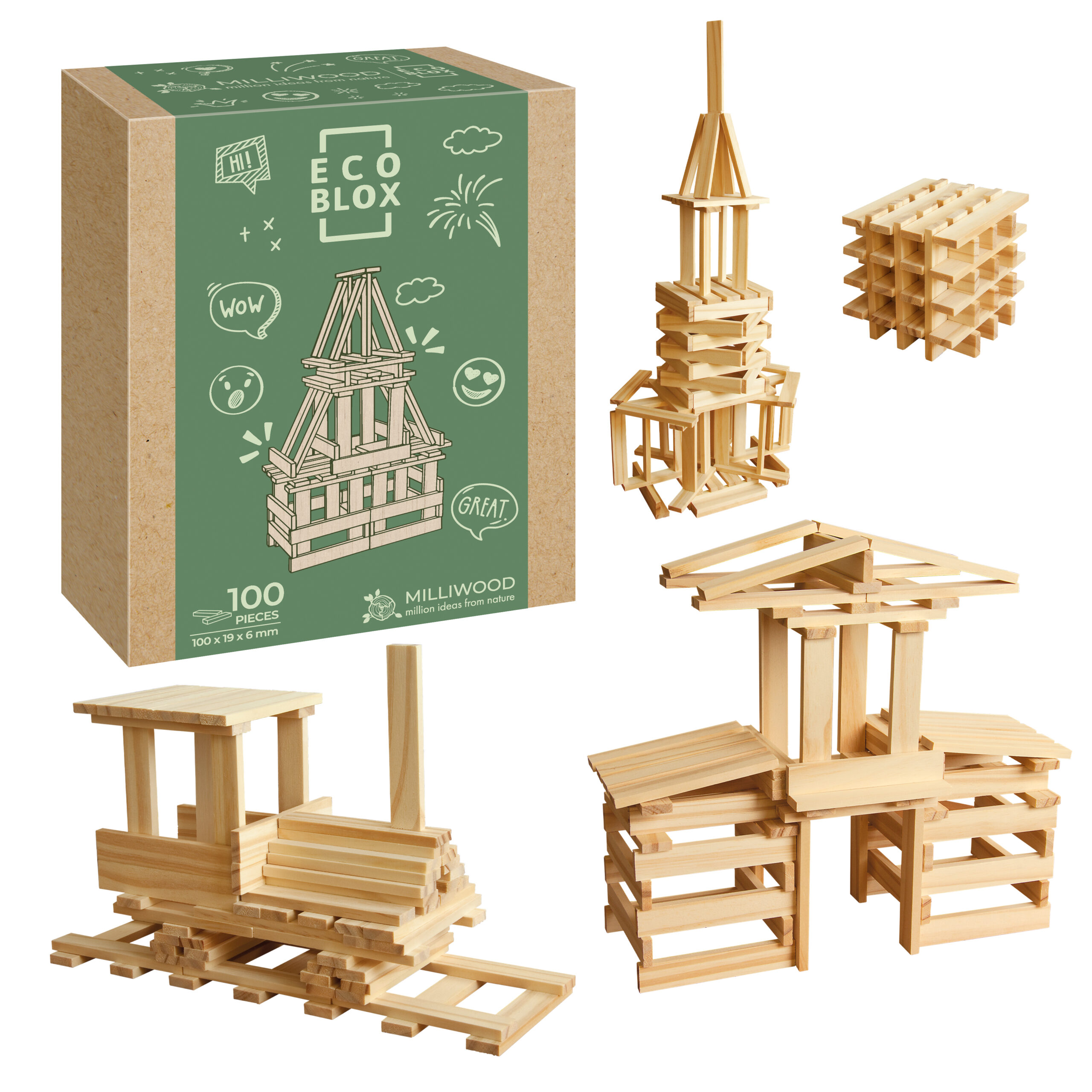 milliwood-ecocreator-holzbausteine-100-teile-bretter image 1