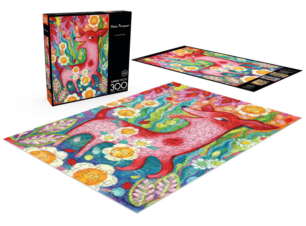 buffalo-games-vivid-little-red-dog-300-puzzle-hund-gro-e-teile image 3