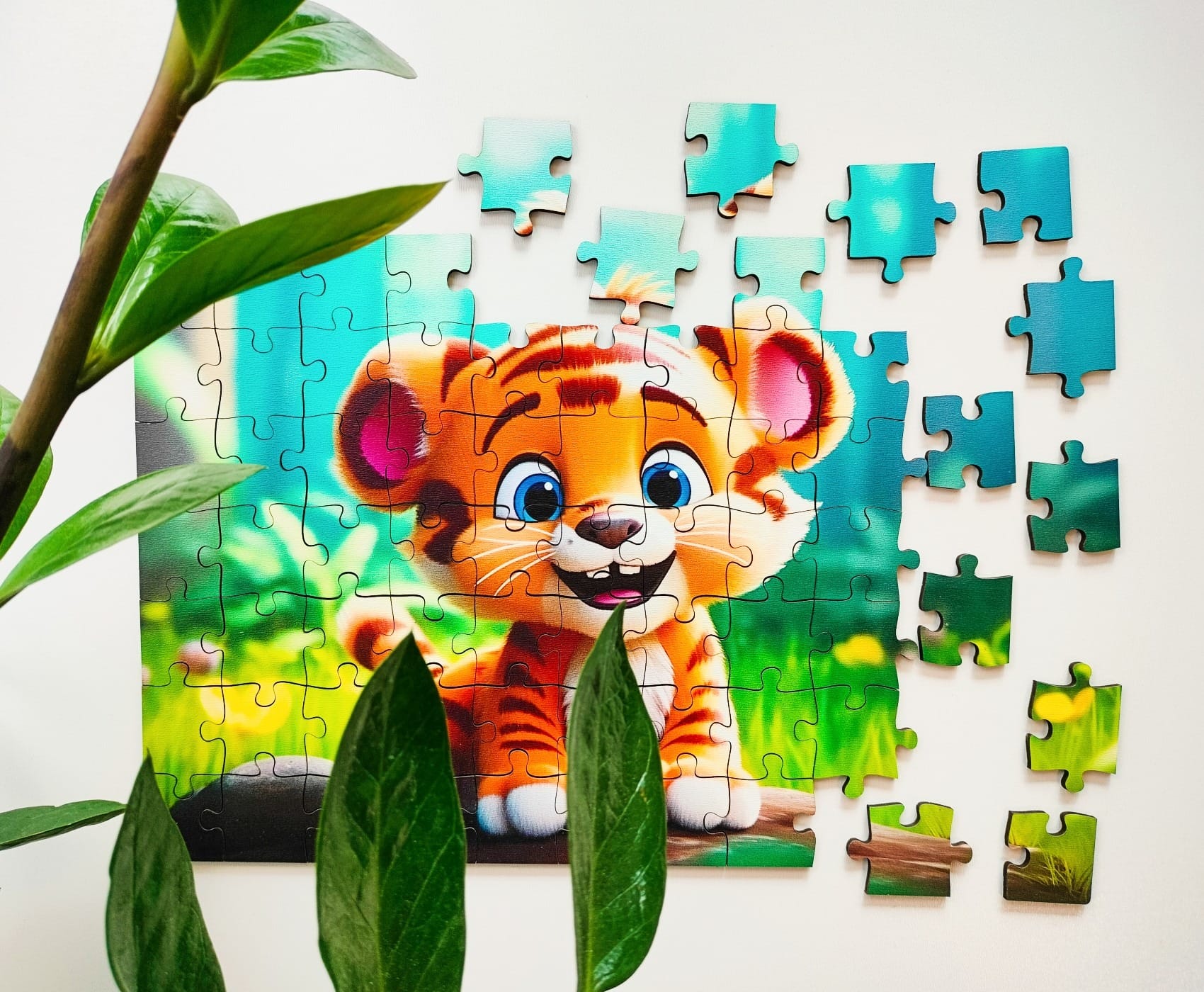 milliwood-yippie-cutie-tygrysek-holzpuzzle-70-teile-tiger image 2