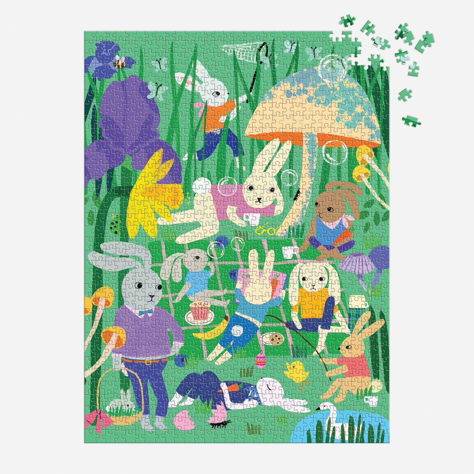 galison-bunny-daydream-puzzle-1000-teile-hase image 4