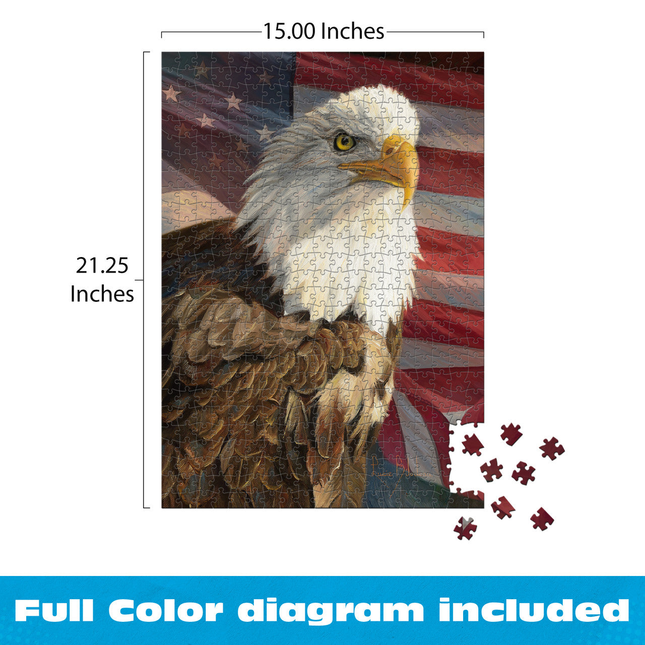 buffalo-games-americana-magnificent-freedom-500-teile-puzzle-adler image 6