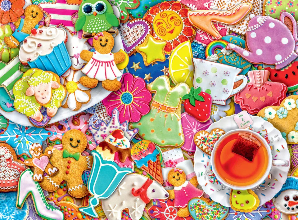 buffalo-games-aimee-stewart-tea-and-cookies-1000-teile-puzzle image 1