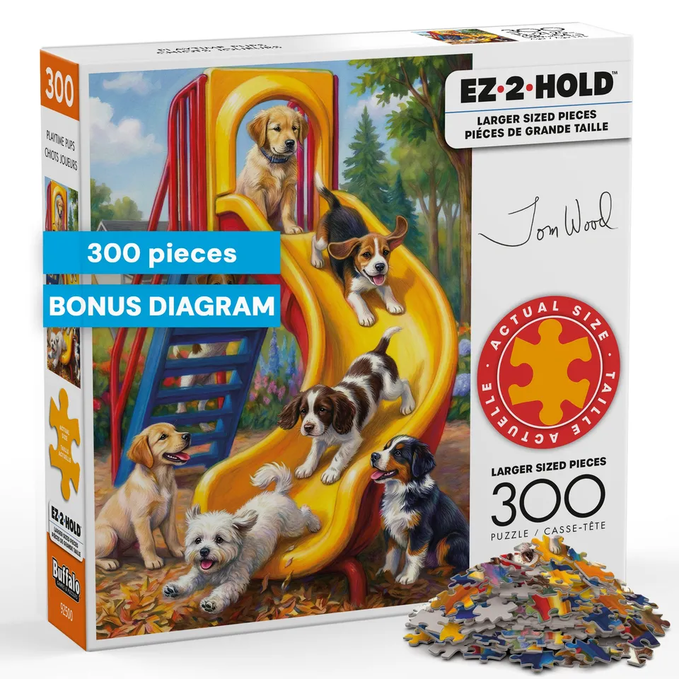 buffalo-games-playtime-pups-300-teile-puzzle-hunde-large-piece image 1